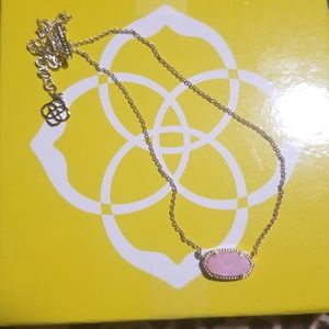 Kendra scott pink drusy elisa in gold